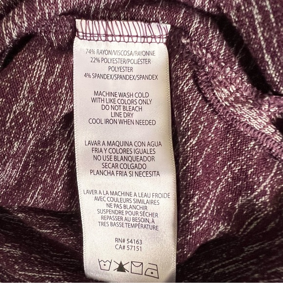 Calvin Klein Performance stretch purple Cowl neck Long Sleeves sweatshirt Size S - Picture 9 of 10